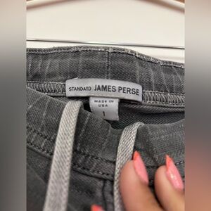 James Perse Charcoal Jogger Pants